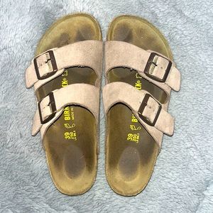 Brown birkenstock sandals